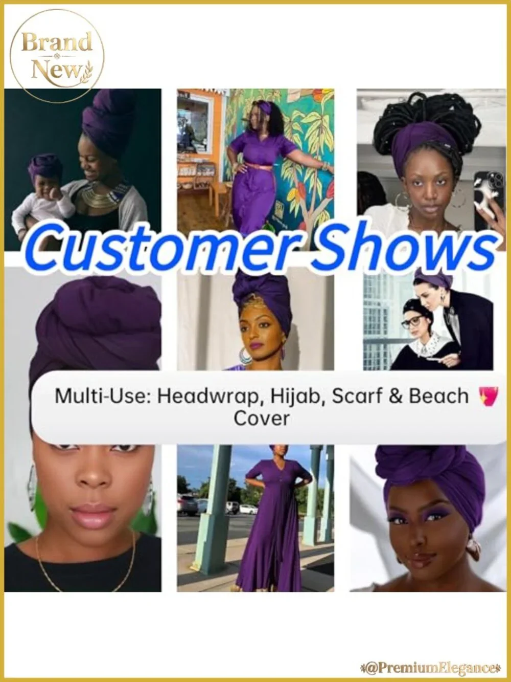 Soft African Head Wrap Scarf 71